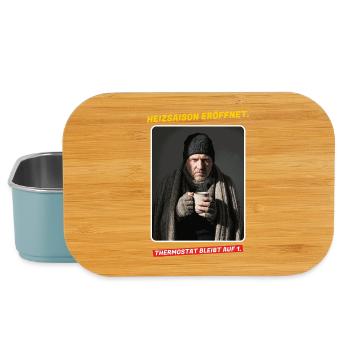 Heizsaison eröffnet - Thermostat bleibt auf 1 - Lunch Box - Hellblau - Vorne