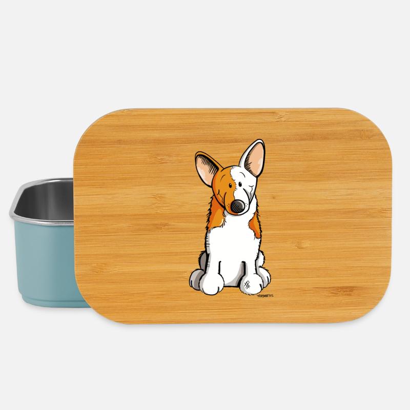 Lustiger Welsh Corgi - Lunch Box - Hellblau