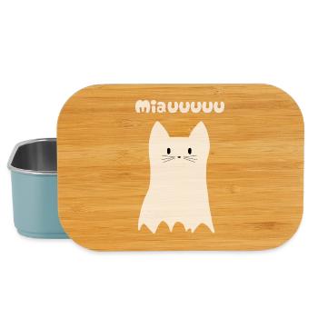 Ghost Cat - Lunch Box - light blue - Front