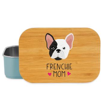 French Bulldog - Frenchie Mom - Lunch Box - light blue - Front