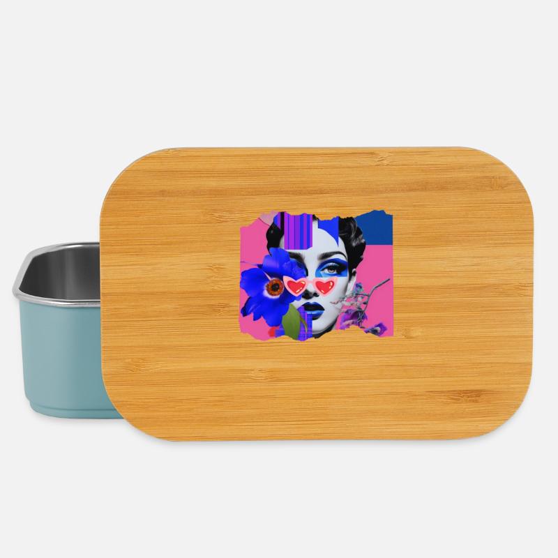 Pop Funky - Boîte à goûter - bleu pâle