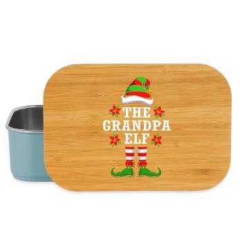 Grandpa Grandpa Elf Elf Christmas Gift - Lunch Box - light blue - Front