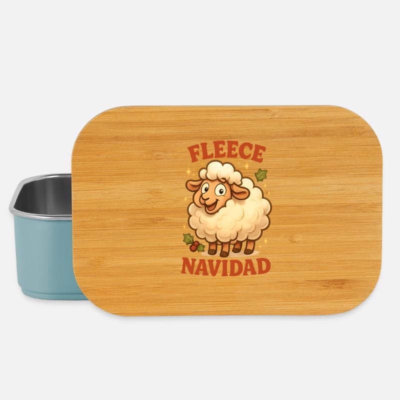 Feliz Navidad Christmas - Lunch Box - light blue