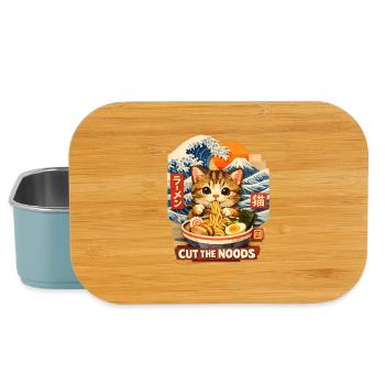 Katzenramen Ukiyo-e Streetfood - Lunch Box - Hellblau - Vorne
