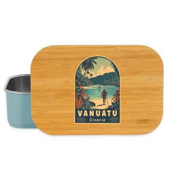 Vanuatu In Oceania Tropical Paradise - Lunch Box - light blue - Front