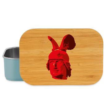 Kopf des Hermannsdenkmals - Lunch Box - Hellblau - Vorne