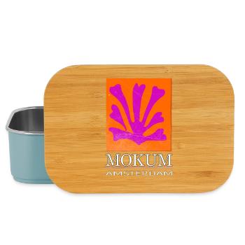 Mokum Amsterdam Emblem Neon Orange - Lunch Box - Hellblau - Vorne