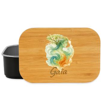 Gaia – Mutter Natur – Baum des Lebens - Lunch Box - Schwarz - Vorne