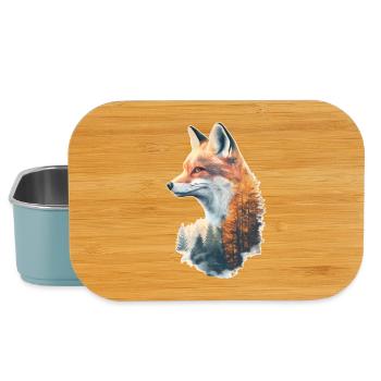 Fuchs im Herbstwald - Lunch Box - Hellblau - Vorne