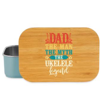 Hawaiian Ukulele Uke Dad Dad The - Lunch Box - Hellblau - Vorne