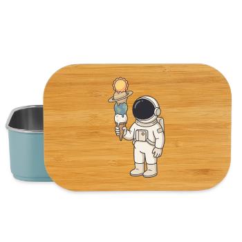 Astronaut mit Planeten-Eis - Cooles Weltraum - Lunch Box - light blue - Front