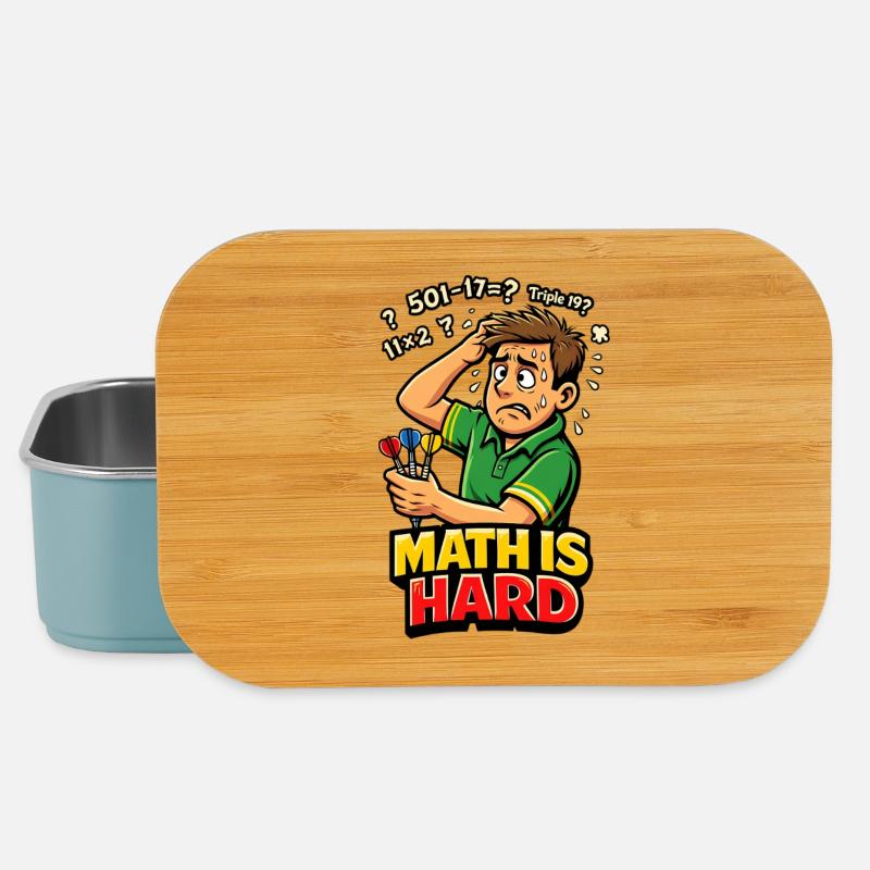 Mathe ist schwer Dart - Lunch Box - Hellblau