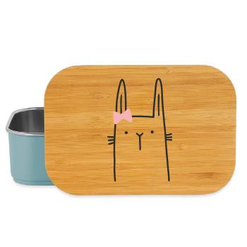 Bunny Girl Easter Bunny - Lunch Box - light blue - Front