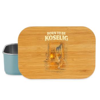 Skandinavisch Wikinger Born To be Koselig - Lunch Box - Hellblau - Vorne