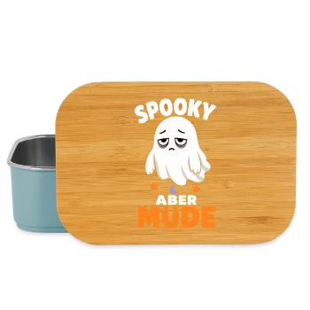 Spooky aber müde – Verschlafener Halloween-Geist - Lunch Box - Hellblau - Vorne