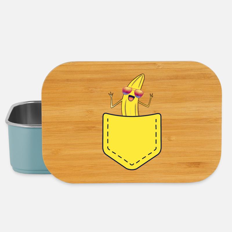 Coole Banane - Lunch Box - Hellblau
