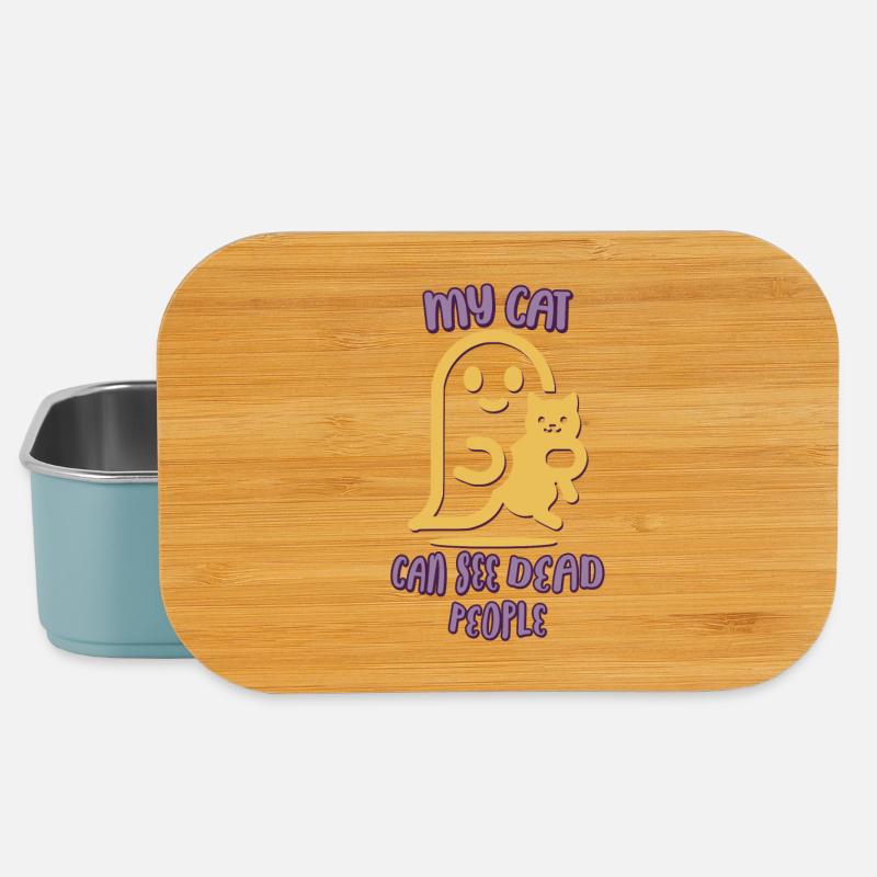 My Cat can see dead people - Lunch Box - Hellblau