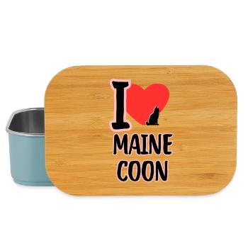 Ich liebe Maine Coon - Lunch Box - Hellblau - Vorne