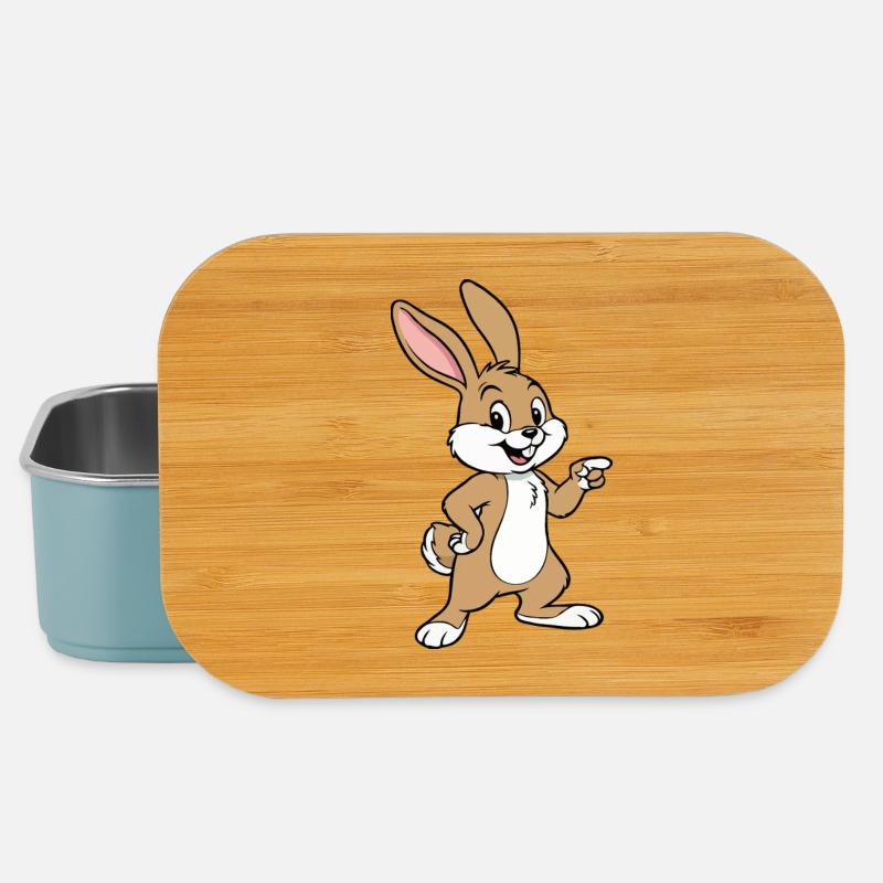 Happy Rabbit Jerry - Lunch Box - light blue
