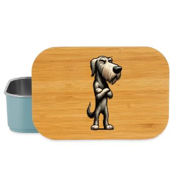 Irischer Wolfshund Wolfshundbesitzer Wolfshundfan - Lunch Box - Hellblau - Vorne