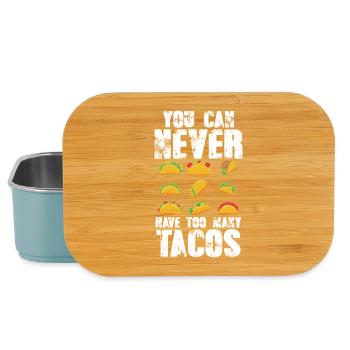 You Can Never Have Too Many Tacos - Lunch Box - light blue - Front