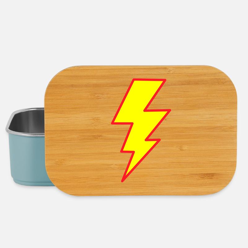 Double lightning - Lunch Box - light blue