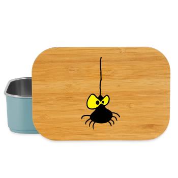 Araignée Grumpy Design Bicolore - Boîte à goûter - bleu pâle - Devant