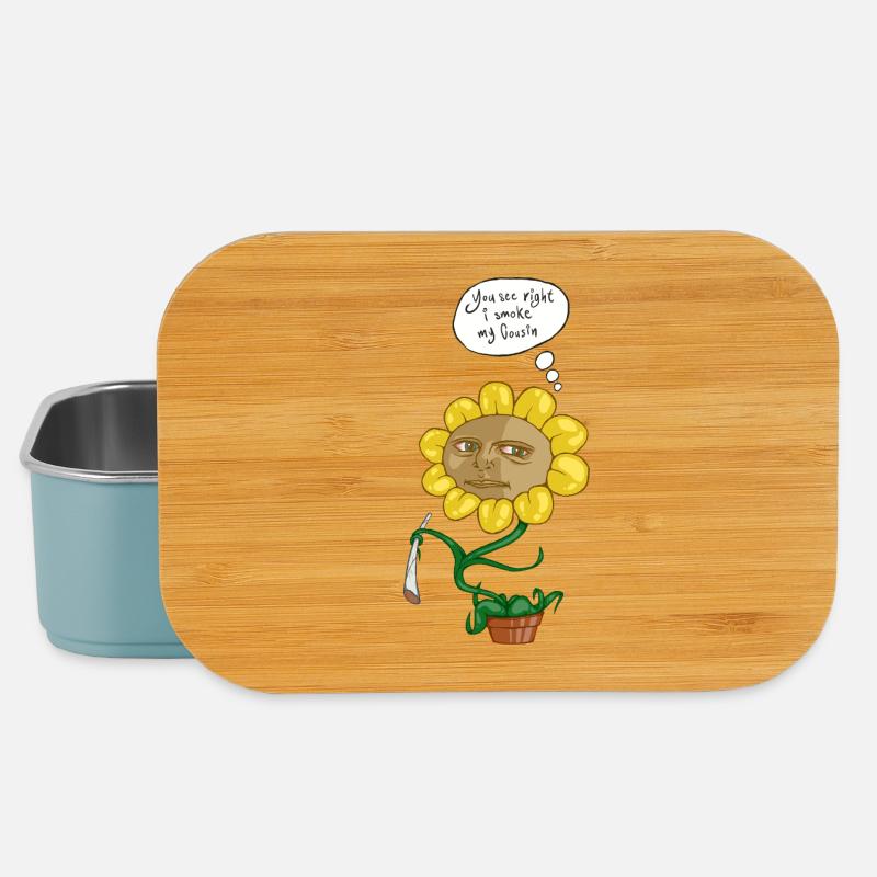 Sonnenblume Gesichtswitz - Lunch Box - Hellblau
