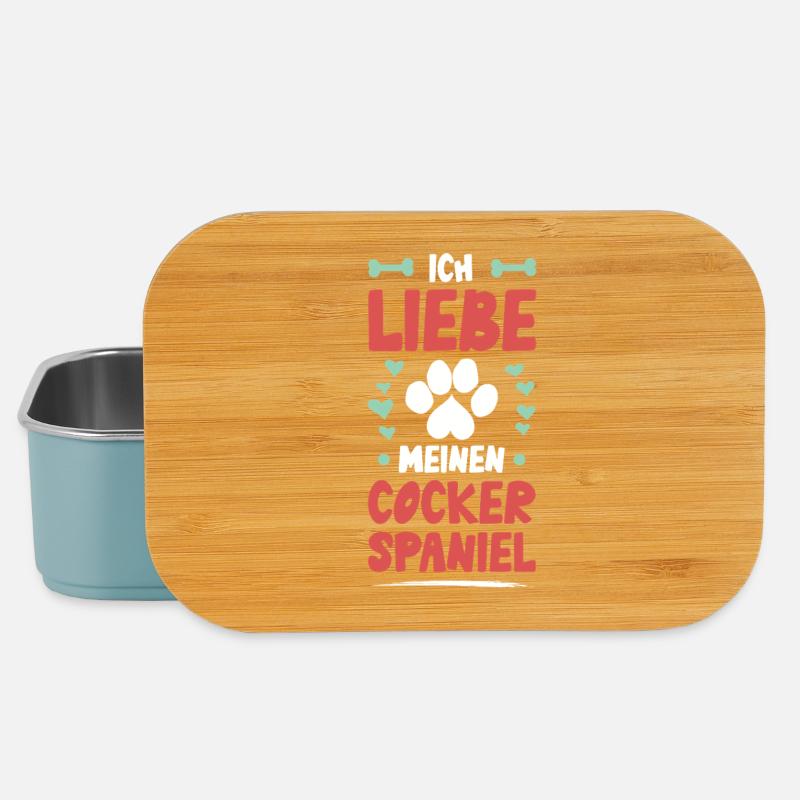 I love my Cocker Spaniel - Lunch Box - light blue