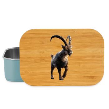 Steinbock Ziege Alpensteinbock Capricorn Ziegen - Lunch Box - Hellblau - Vorne