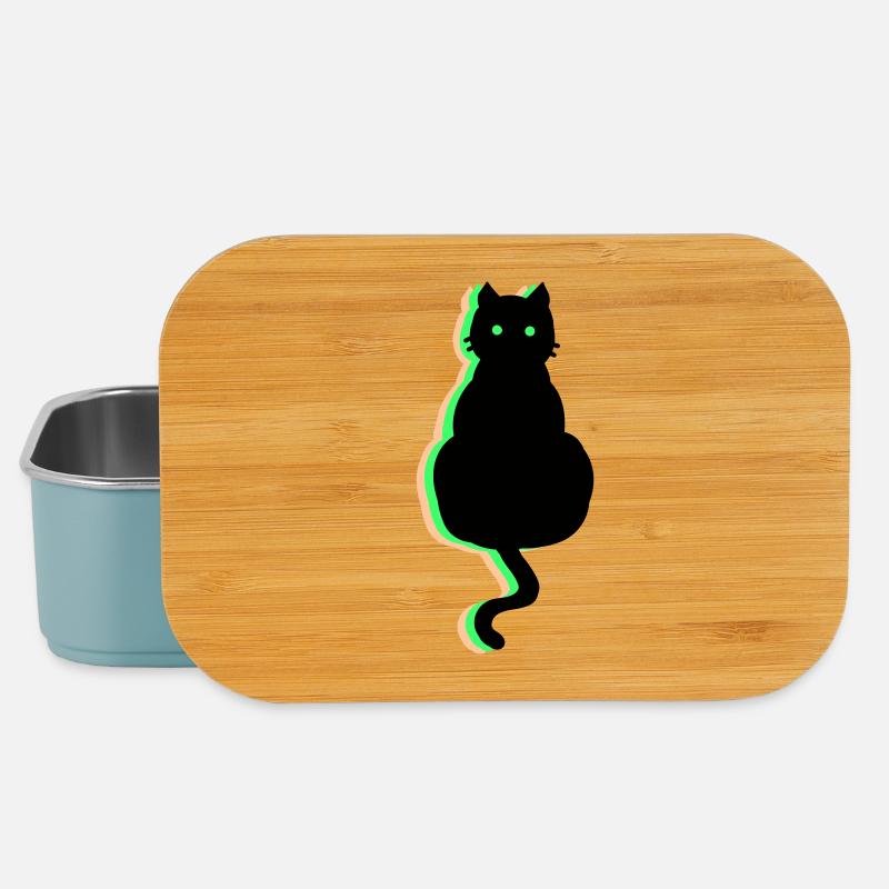 Neon Katze - Lunch Box - Hellblau