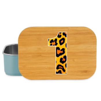 Leopardendruck Gelb-Orange - Lunch Box - Hellblau - Vorne