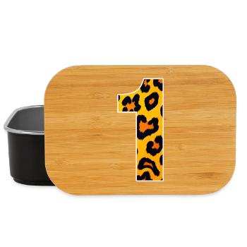 Leopardendruck Gelb-Orange - Lunch Box - Schwarz - Vorne