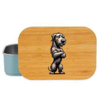 Irischer Wolfshund Wolfshundbesitzer Wolfshundfan - Lunch Box - Hellblau - Vorne
