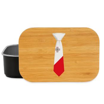 Norway Tie – Flag Design - Lunch Box - black - Front