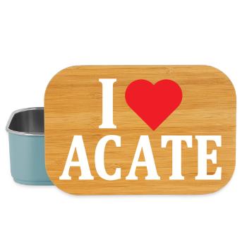 t-shirt Sicily I love Acate t-shirt gift idea - Lunch Box - light blue - Front