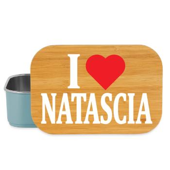 t-shirt name ich liebe Natascia t-shirt geschenkidee - Lunch Box - Hellblau - Vorne