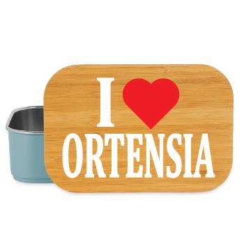 Ich liebe Hortensien T-Shirt Geschenkidee - Lunch Box - Hellblau - Vorne