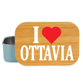 t-shirt I love Ottavia t-shirt gift idea - Lunch Box - light blue - Front