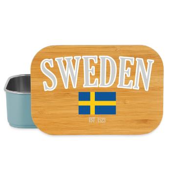 Schweden seit 1523 – Skandinavien Nostalgie - Lunch Box - Hellblau - Vorne
