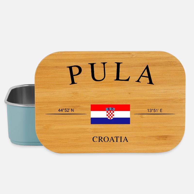 Pula Kroatien – Urlaub Souvenir & Geschenk - Lunch Box - Hellblau
