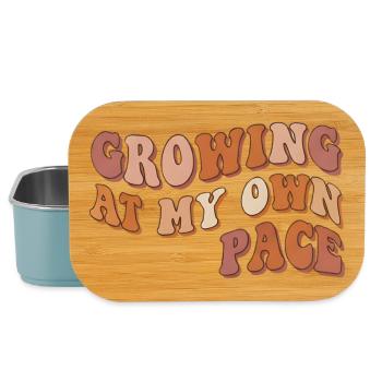 I Grow at My Own Pace - Lunch Box - light blue - Front