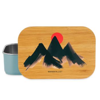 Urban Mountain - Nature Vibes par Free Art - Boîte à goûter - bleu pâle - Devant