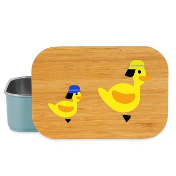 Feuerwehrenten - Bube - Lunch Box - Hellblau - Vorne