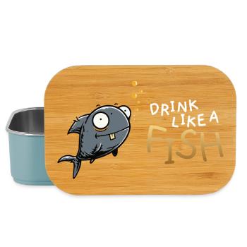 Dessin animé Drink Like a Fish - Boîte à goûter - bleu pâle - Devant