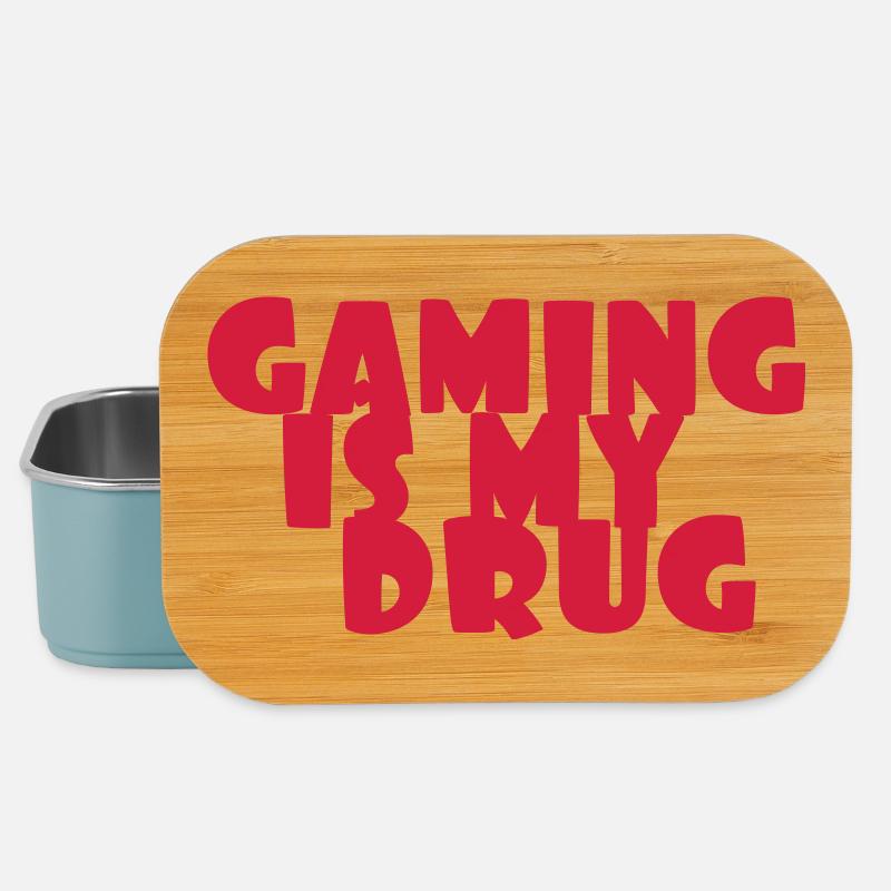 Gamer / Gaming - Lunch Box - Hellblau