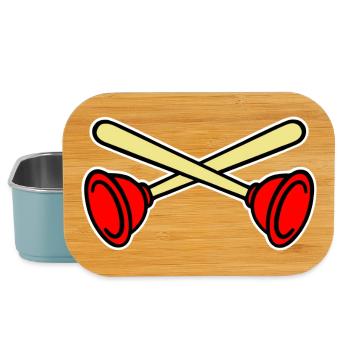 Pömpel gekreuzt - Lunch Box - Hellblau - Vorne