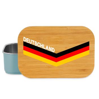 DEUTSCHLAND GERMANY EUROPA DEUTSCHE SPORT FAN - Lunch Box - Hellblau - Vorne