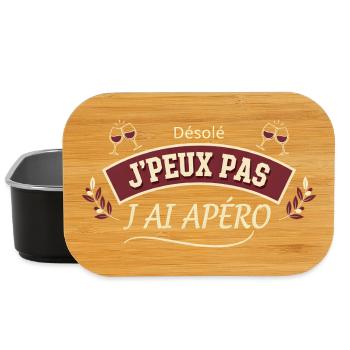 Missed aperitif sorry - Lunch Box - black - Front