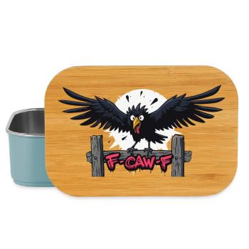 F-Caw-F Graffiti Raven Appearance - Lunch Box - light blue - Front